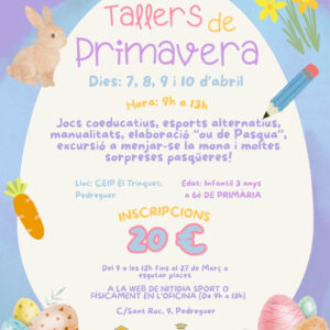 Taller Primavera Pedreguer